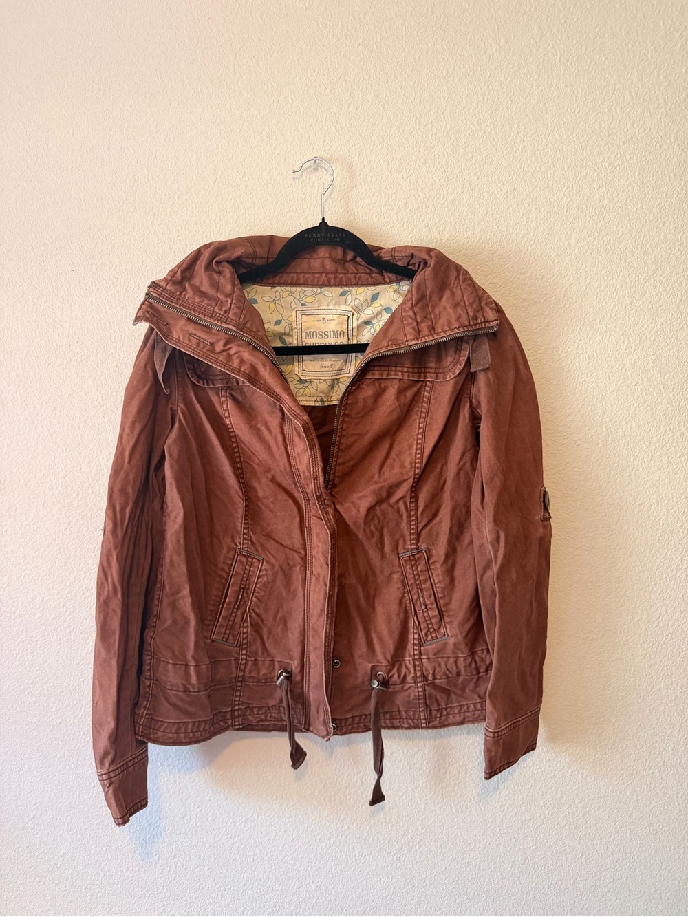 Y2K Mossimo Supply Co. Rust Brown Utility Jacket